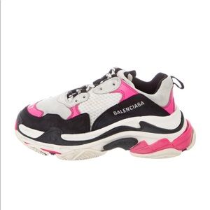 Balenciaga Triple S Chunky Sneakers Pink